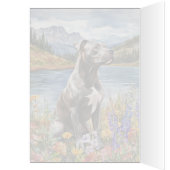 American Pit Bull Terrier - 5" x 7" Art Card (Innen (Links))