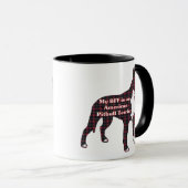 American Pit Bull Terrier BESTE FREUNDIN Tasse (VorderseiteRechts)