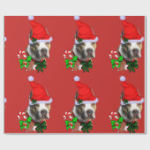 American Pit Bull Terrier Christmas Geschenkpapier (Flach)
