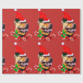 American Pit Bull Terrier Christmas Geschenkpapier (Flach)