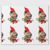 American Pit Bull Terrier Christmas Geschenkpapier (Flach)