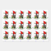 American Pit Bull Terrier Christmas Geschenkpapier Set (Vorderseite 3)