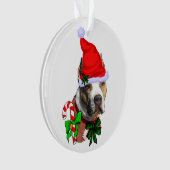 American Pit Bull Terrier Christmas Ornament (Vorderseite)