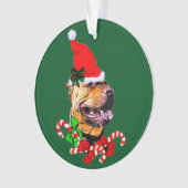 American Pit Bull Terrier Christmas Ornament (Vorderseite)