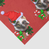 American Pit Bull Terrier Christmas Seidenpapier (Detail)