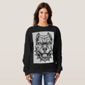 American Pit Bull Terrier Dog Breed Sweatshirt (Vorne ganz)