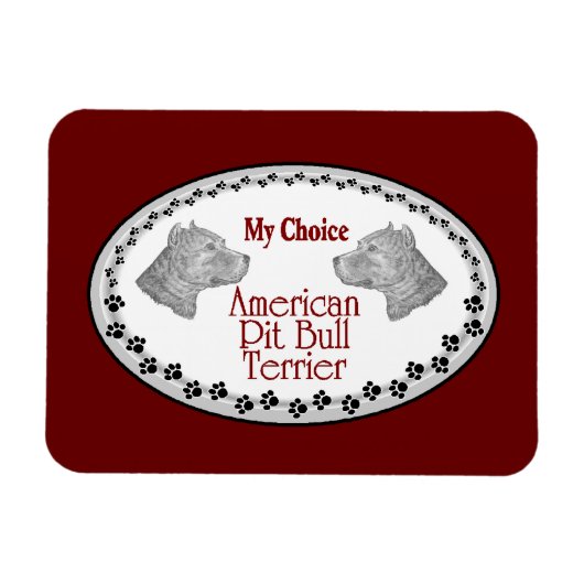 American Pit Bull Terrier Dog Magnet (Horizontal)