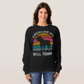 American Pit Bull Terrier Dog Sunset Sweatshirt (Vorne ganz)