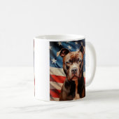 American Pit Bull Terrier Kaffeetasse (VorderseiteRechts)