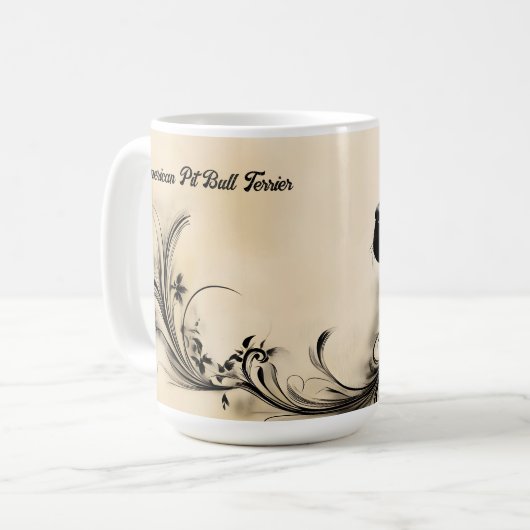American Pit Bull Terrier Kaffeetasse (Vorderseite Links)