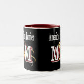 American Pit Bull Terrier MAMA Zweifarbige Tasse (Mittel)