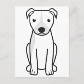 American Pit Bull Terrier (Natural Ears) Postkarte (Vorderseite)