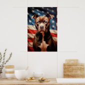 American Pit Bull Terrier Poster (Küche)