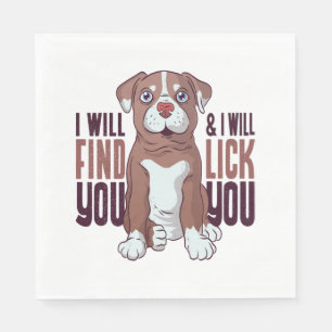 American Pit Bull Terrier Puppy Dog Serviette