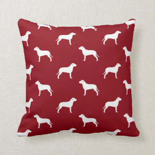 American Pit Bull Terrier Silhouetten Muster Kissen