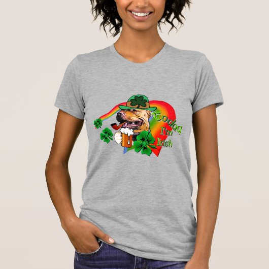 American Pit Bull Terrier St Patricks T-Shirt (Vorderseite)