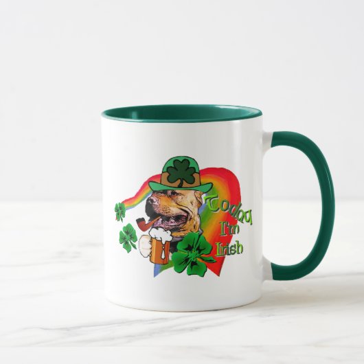 American Pit Bull Terrier St Patricks Tasse (Rechts)