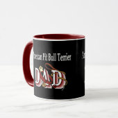 American Pit Bull Terrier Vater Tasse (Vorderseite Links)