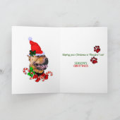 American Pit Bull Terrier Weihnachtsgeschenke Feiertagskarte (Innenseite)