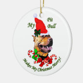 American Pit Bull Terrier Weihnachtsschmuck (Links)