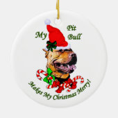 American Pit Bull Terrier Weihnachtsschmuck (Hinten)