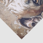 American Pitbull Dog Seidenpapier (Detail)