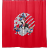 American Pitbull Duschvorhang (Vorderseite)