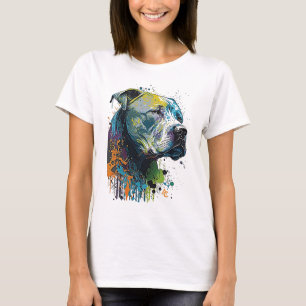 American Pitbull - Graffiti Ink Splash T-Shirt