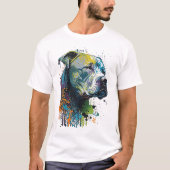 American Pitbull - Graffiti Ink Splash T - Shirt (Vorderseite)