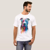 American Pitbull - Graffiti Ink Splash T-Shirt (Vorne ganz)