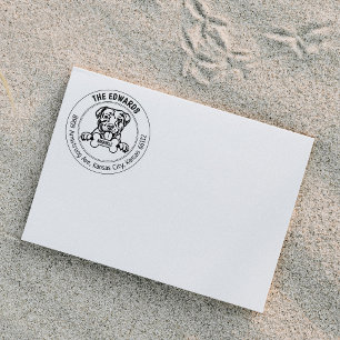 American Pitbull Rücksendeadresse Family Gummistempel