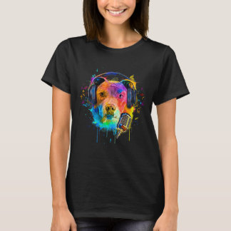 American Pitbull Terrier Dog Eigentümer Pop Art Po T-Shirt