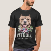 American Pitbull Terrier Dog Mom T-Shirt (Vorderseite)