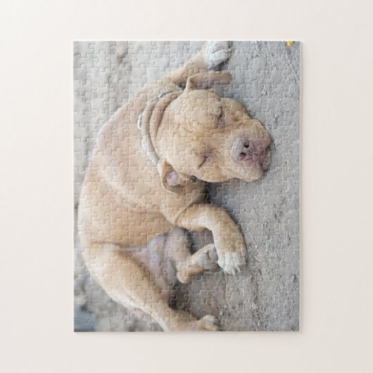 American Pitbull Terrier Dog Puzzle (Vertikal)