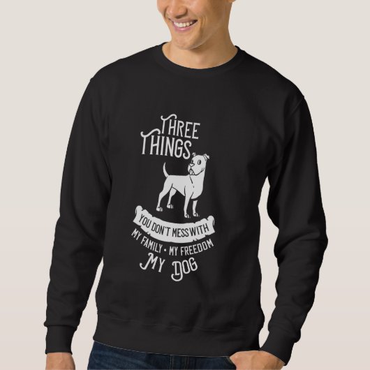 American Pitbull Terrier Dog Welpen Eigentümer Sweatshirt (Vorderseite)