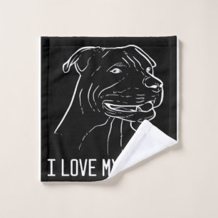 American Pitbull Terrier, ich Liebe My Rocky Waschlappen