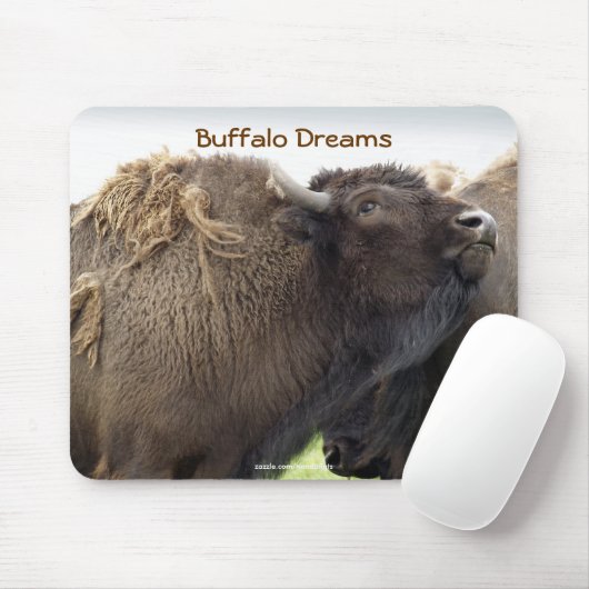 American Plains Buffalo Bison Mousepad (Mit Mouse)