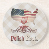 American Polish Roots Untersetzer (Vorne)