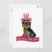 American Poo Postkarte (Vorne/Hinten)