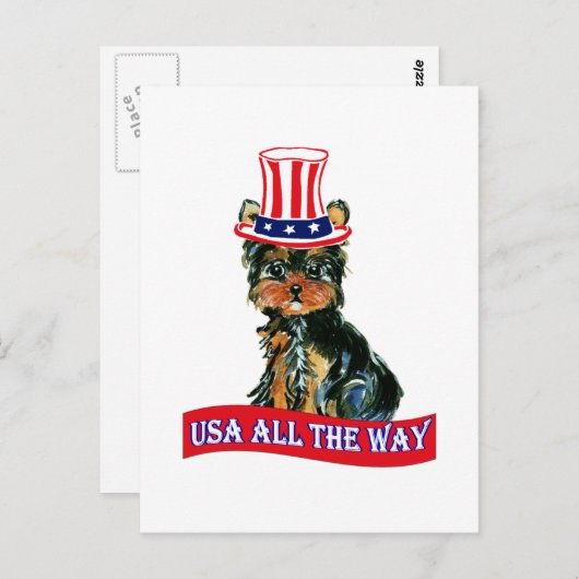 American Poo Postkarte (Vorne/Hinten)