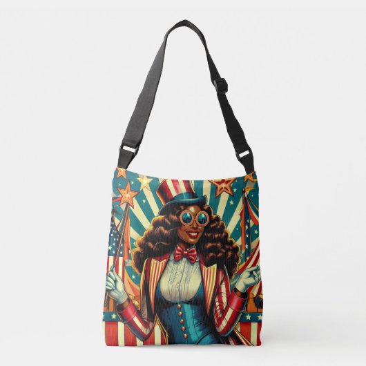 American Pop Art Designer Crossbody Bag Tragetaschen Mit Langen Trägern (Vorderseite)