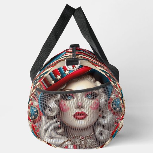 American Pop Art Designer Duffle Bag (Rechts)
