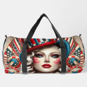 American Pop Art Designer Duffle Bag (Rückseite)
