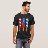 American Popsicle Red White Blue 4. Juli USA I T-Shirt (Vorne ganz)