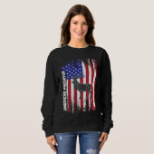 American Predator Patriotic American Flag ELK Hunt Sweatshirt (Vorne ganz)