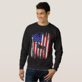 American Predator Patriotic American Flag ELK Hunt Sweatshirt (Vorne ganz)