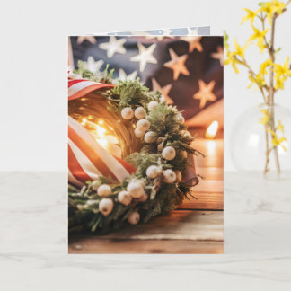 American Pride Christmas Greetings Karte