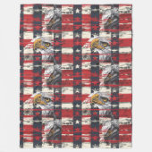American Pride Decke Adler & Flagge Feier (Vorderseite)