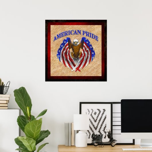American Pride Eagle Poster (Heimbüro)