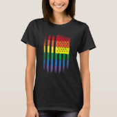 American Pride gay lesbian bisexual transgender US T-Shirt (Vorderseite)
